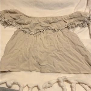 off the shoulder crop top !